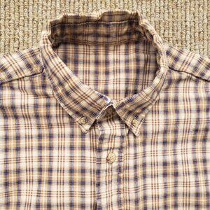 Vintage Carhartt Heavyweight Work Shirt Distressed Large